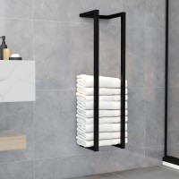 vidaXL Towel Rack Black 9.8