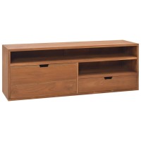 Vidaxl Tv Cabinet 43.3X11.8X15.7 Solid Teak Wood