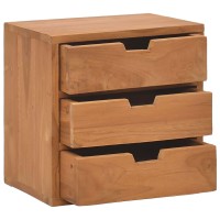 Vidaxl Bedside Cabinet 15.7X11.8X15.7 Solid Teak Wood