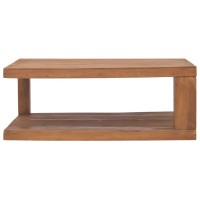 Vidaxl Coffee Table 35.4X19.7X13.8 Solid Teak Wood