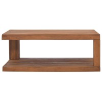 Vidaxl Coffee Table 35.4X19.7X13.8 Solid Teak Wood