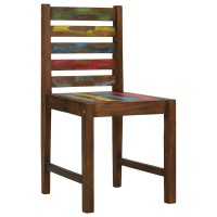 vidaXL Dining Chairs 2 pcs Solid Reclaimed Wood