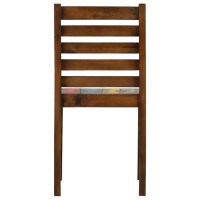 vidaXL Dining Chairs 2 pcs Solid Reclaimed Wood