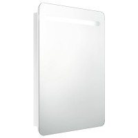 vidaXL LED Bathroom Mirror Cabinet Shining White 23.6