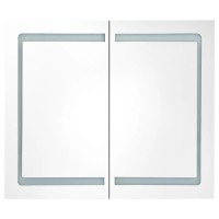 vidaXL LED Bathroom Mirror Cabinet Shining White 31.5