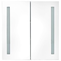 vidaXL LED Bathroom Mirror Cabinet Shining White 24.4