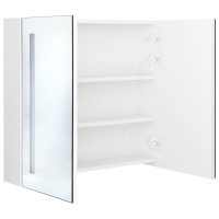 vidaXL LED Bathroom Mirror Cabinet Shining White 24.4