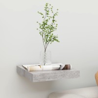 Vidaxl Floating Wall Shelf Concrete Gray 9.1X9.3X1.5 Mdf