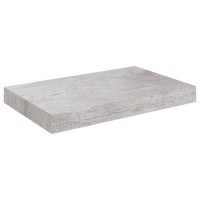 Vidaxl Floating Wall Shelf Concrete Gray 9.1X9.3X1.5 Mdf