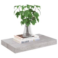 Vidaxl Floating Wall Shelves 4 Pcs Concrete Gray 15.7X9.1X1.5 Mdf