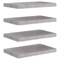 vidaXL Floating Wall Shelves 4 pcs Concrete Gray 19.7