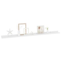 Vidaxl Wall Shelves 2 Pcs High Gloss White 45.3X3.5X1.2