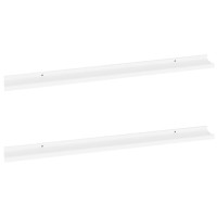 Vidaxl Wall Shelves 2 Pcs White 39.4X3.5X1.2
