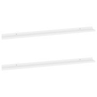 Vidaxl Wall Shelves 2 Pcs White 45.3X3.5X1.2