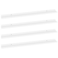Vidaxl Wall Shelves 4 Pcs White 39.4X3.5X1.2