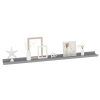 Vidaxl Wall Shelves 2 Pcs Gray 39.4X3.5X1.2