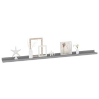 Vidaxl Wall Shelves 2 Pcs Gray 45.3X3.5X1.2