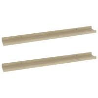 Vidaxl Wall Shelves 2 Pcs Sonoma Oak 31.5X3.5X1.2