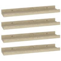 Vidaxl Wall Shelves 4 Pcs Sonoma Oak 15.7X3.5X1.2