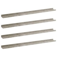 Vidaxl Wall Shelves 4 Pcs Concrete Gray 39.4X3.5X1.2