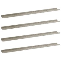 Vidaxl Wall Shelves 4 Pcs Concrete Gray 45.3X3.5X1.2