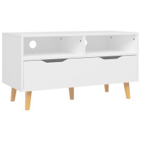 Vidaxl Tv Cabinet White 35.4X15.7X19.1 Engineered Wood