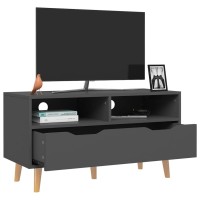 Vidaxl Tv Cabinet Gray 35.4X15.7X19.1 Engineered Wood