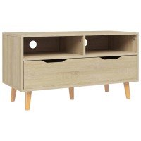 Vidaxl Tv Cabinet Sonoma Oak 35.4X15.7X19.1 Engineered Wood