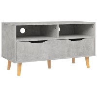 Vidaxl Tv Cabinet Concrete Gray 35.4X15.7X19.1 Engineered Wood