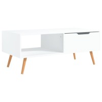Vidaxl Coffee Table White 39.4X19.5X16.9 Engineered Wood