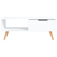 Vidaxl Coffee Table White 39.4X19.5X16.9 Engineered Wood