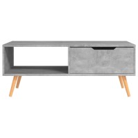 Vidaxl Coffee Table Concrete Gray 39.4X19.5X16.9 Engineered Wood