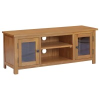 Vidaxl Tv Cabinet 43.3X13.8X17.3 Solid Oak Wood