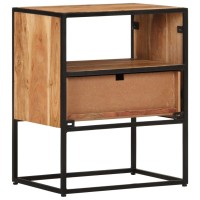 Vidaxl Bed Cabinet 15.7X11.8X19.7 Solid Acacia Wood