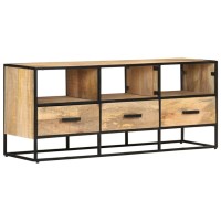 Vidaxl Tv Cabinet 43.3X11.8X17.7 Rough Mango Wood