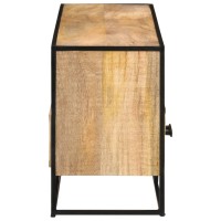 Vidaxl Tv Cabinet 43.3X11.8X17.7 Rough Mango Wood