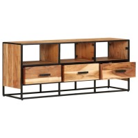 Vidaxl Tv Cabinet 43.3X11.8X17.7 Solid Acacia Wood