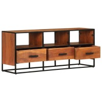 Vidaxl Tv Cabinet 43.3X11.8X17.7 Solid Acacia Wood