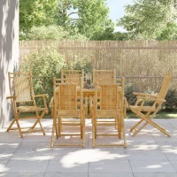 vidaXL Folding Patio Chairs 6 pcs 20.9