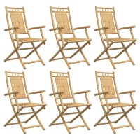 vidaXL Folding Patio Chairs 6 pcs 20.9