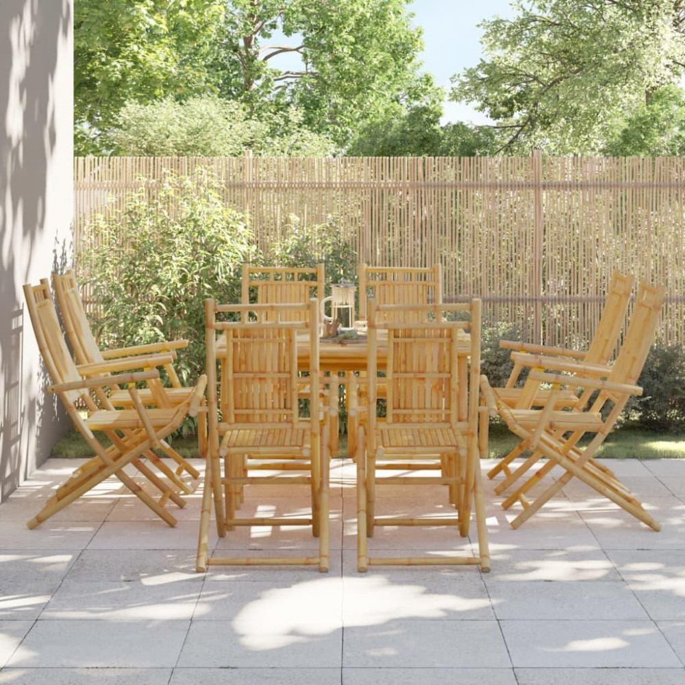 vidaXL Folding Patio Chairs 8 pcs 20.9