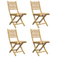 vidaXL Folding Patio Chairs 4 pcs 16.9