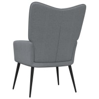 vidaXL Relaxing Chair Light Gray Fabric