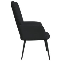 vidaXL Relaxing Chair Black Fabric