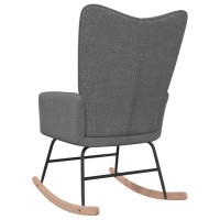 vidaXL Rocking Chair Dark Gray Fabric