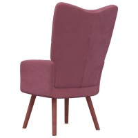 vidaXL Relaxing Chair Pink Velvet