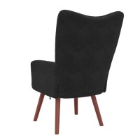 vidaXL Relaxing Chair Black Velvet