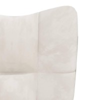 vidaXL Relaxing Chair Cream White Velvet