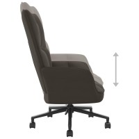 vidaXL Relaxing Chair Dark Gray Velvet