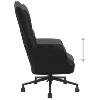 vidaXL Relaxing Chair Black Velvet